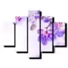 pat dielny obraz fialova orchidea-viac diely obraz-onlinefotka