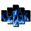 pat dielny obraz modrý oheň-viac dielny obraz-onlinefotka