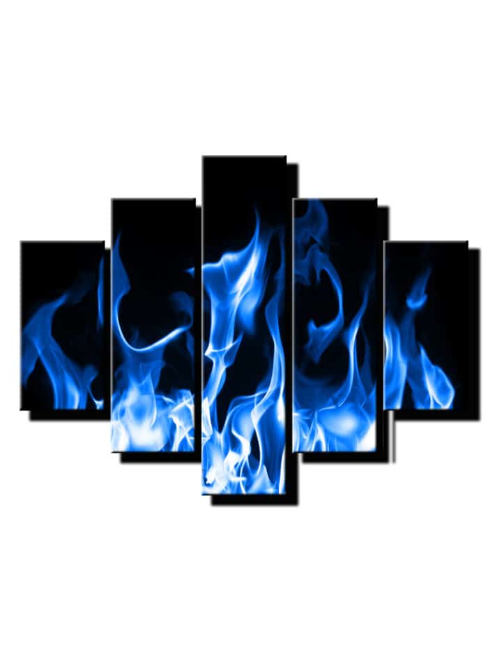 pat dielny obraz modrý oheň-viac dielny obraz-onlinefotka