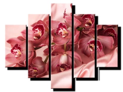 pat dielny obraz motýlia orchidea-viac dielny obraz-onlinefotka