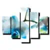 pat dielny obraz na stenu-modra orchidea-viac dielny obraz-onlinefotka