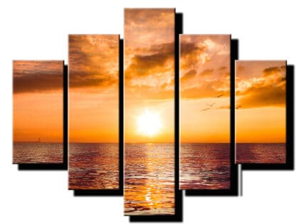 pat dielny obraz zapad slnka-viac dielny obraz-onlinefotka