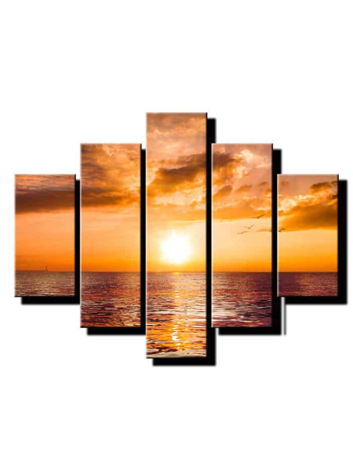pat dielny obraz zapad slnka-viac dielny obraz-onlinefotka