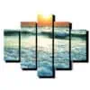 5 deilny obraz vlny na mori-Viac dielny obraz-moderne obrazy na stenu