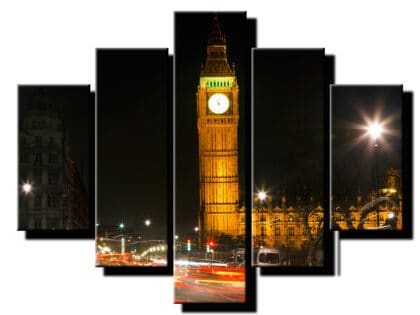 5 dielny obraz Big Ben-viac dielny obraz-moderne obrazy na stenu