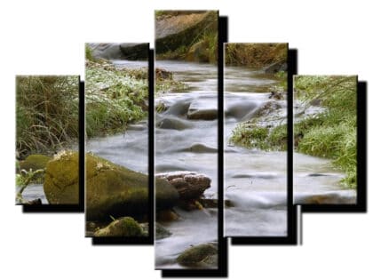 5 dielny obraz Rieka-Viac dielny obraz-moderne obrazy na stenu