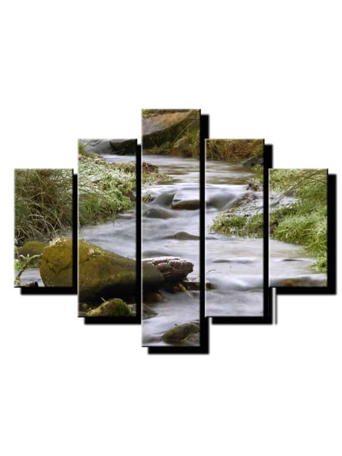 5 dielny obraz Rieka-Viac dielny obraz-moderne obrazy na stenu
