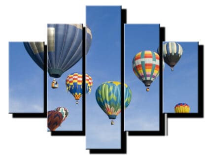5 dielny obraz balony na oblohe-Viac dielny obraz-moderne obrazy na stenu