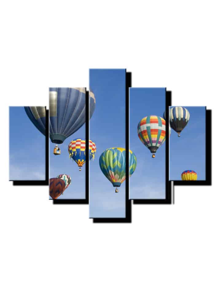 5 dielny obraz balony na oblohe-Viac dielny obraz-moderne obrazy na stenu