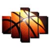 5 dielny obraz basketbalova lopta-Viac dielny obraz-moderne obrazy na stenu