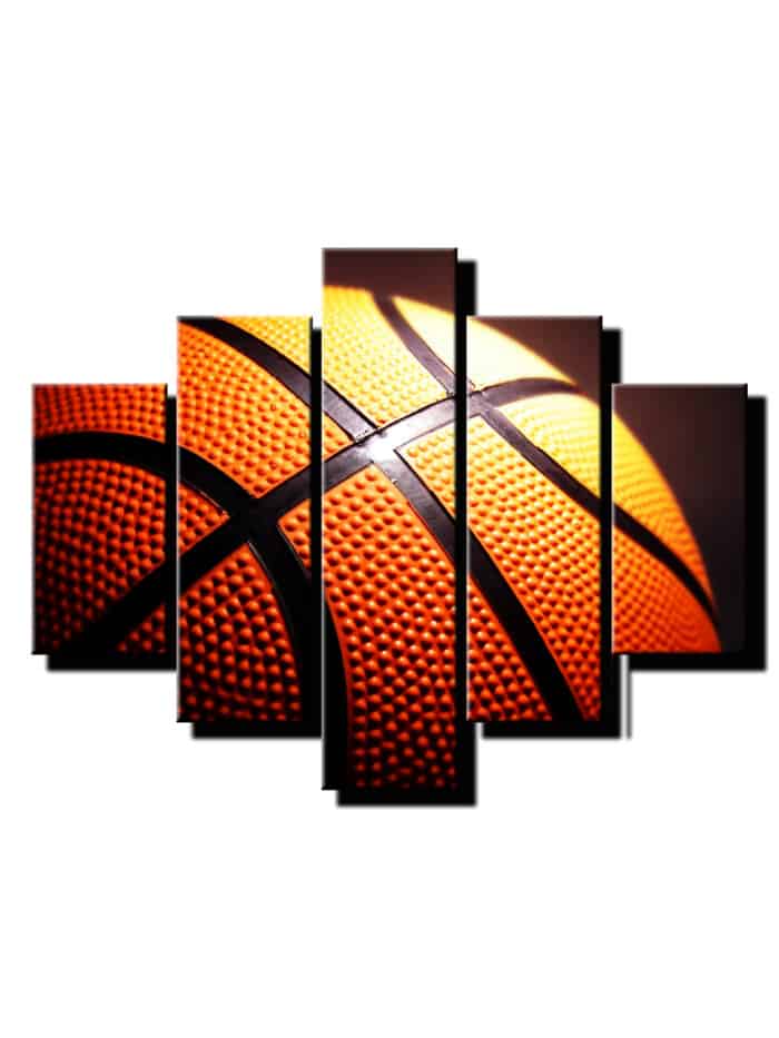 5 dielny obraz basketbalova lopta-Viac dielny obraz-moderne obrazy na stenu