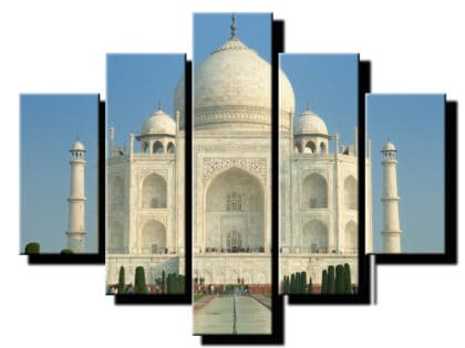 5 dielny obraz biela budova s vežami-Viac dielny obraz-moderne obrazy na stenu