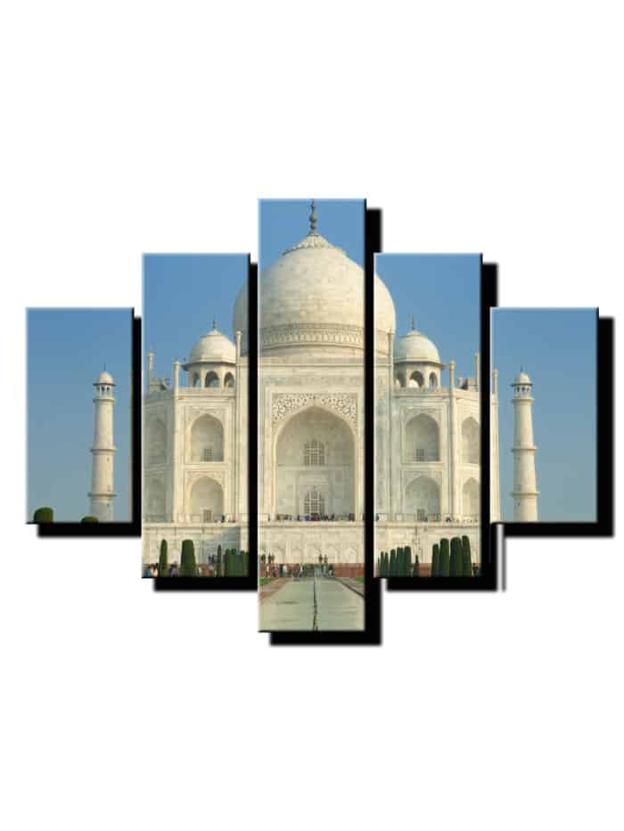 5 dielny obraz biela budova s vežami-Viac dielny obraz-moderne obrazy na stenu