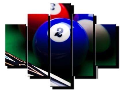5 dielny obraz biliardova gula detail-Viac dielny obraz-moderne obrazy na stenu