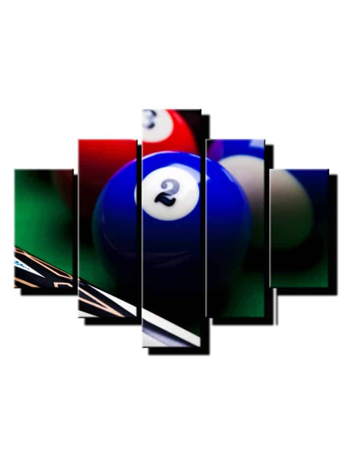 5 dielny obraz biliardova gula detail-Viac dielny obraz-moderne obrazy na stenu