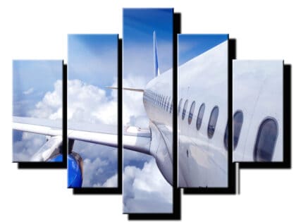 5 dielny obraz bok lietadla-Viac dielny obraz-moderne obrazy na stenu