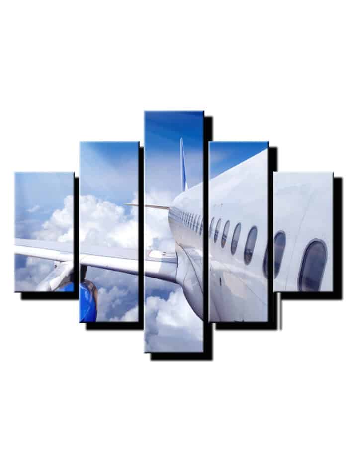 5 dielny obraz bok lietadla-Viac dielny obraz-moderne obrazy na stenu