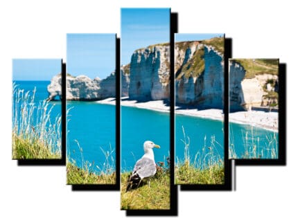 5 dielny obraz čajka-Viac dielny obraz-moderne obrazy na stenu