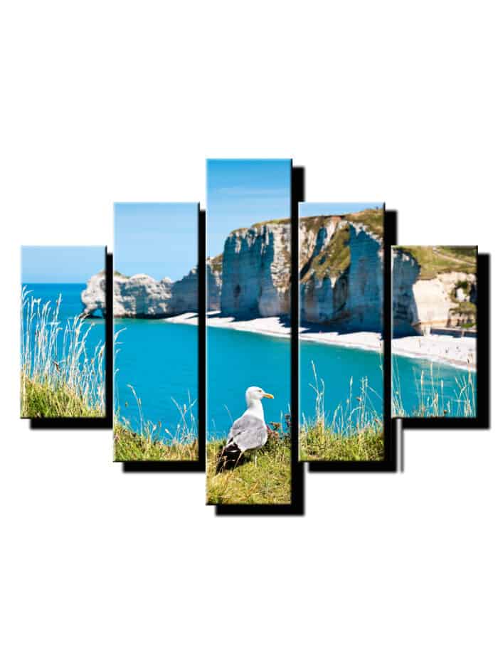5 dielny obraz čajka-Viac dielny obraz-moderne obrazy na stenu