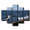 5 dielny obraz cajky pri mori-Viac dielny obraz-moderne obrazy na stenu