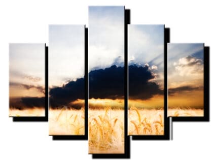 5 dielny obraz cierny mrak-Viac dielny obraz-moderne obrazy na stenu