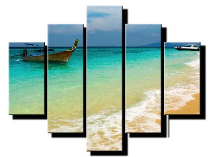 5 dielny obraz cln na oceane-Viac dielny obraz-moderne obrazy na stenu