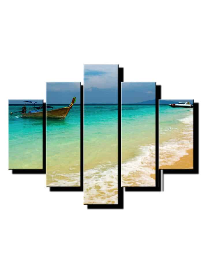 5 dielny obraz cln na oceane-Viac dielny obraz-moderne obrazy na stenu