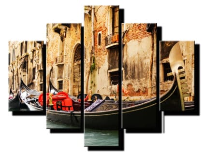 5 dielny obraz čln pod oknami-Viac dielny obraz-moderne obrazy na stenu