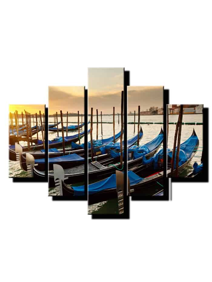5 dielny obraz clny na mori-Viac dielny obraz-moderne obrazy na stenu