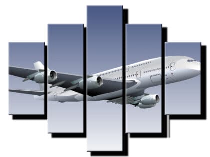 5 dielny obraz dopravne lietadlo-Viac dielny obraz-moderne obrazy na stenu