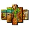 5 dielny obraz drevena cesticka-Viac dielny obraz-moderne obrazy na stenu