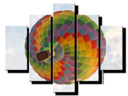 5 dielny obraz farebny balon na oblohe-Viac dielny obraz-moderne obrazy na stenu