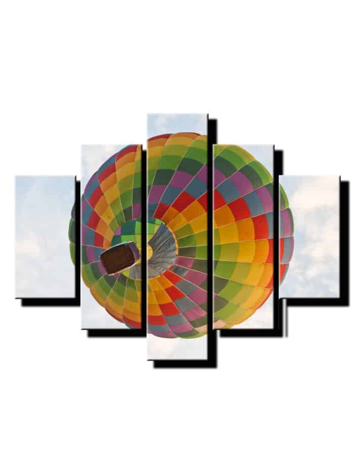 5 dielny obraz farebny balon na oblohe-Viac dielny obraz-moderne obrazy na stenu