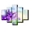 5 dielny obraz fialova orchidea-Viac dielny obraz-Moderne obrazy na stenu-Obraz na stenu