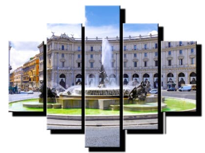 5 dielny obraz fontana-Viac dielny obraz-moderne obrazy na stenu