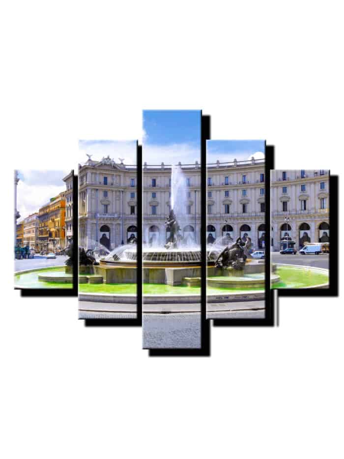 5 dielny obraz fontana-Viac dielny obraz-moderne obrazy na stenu