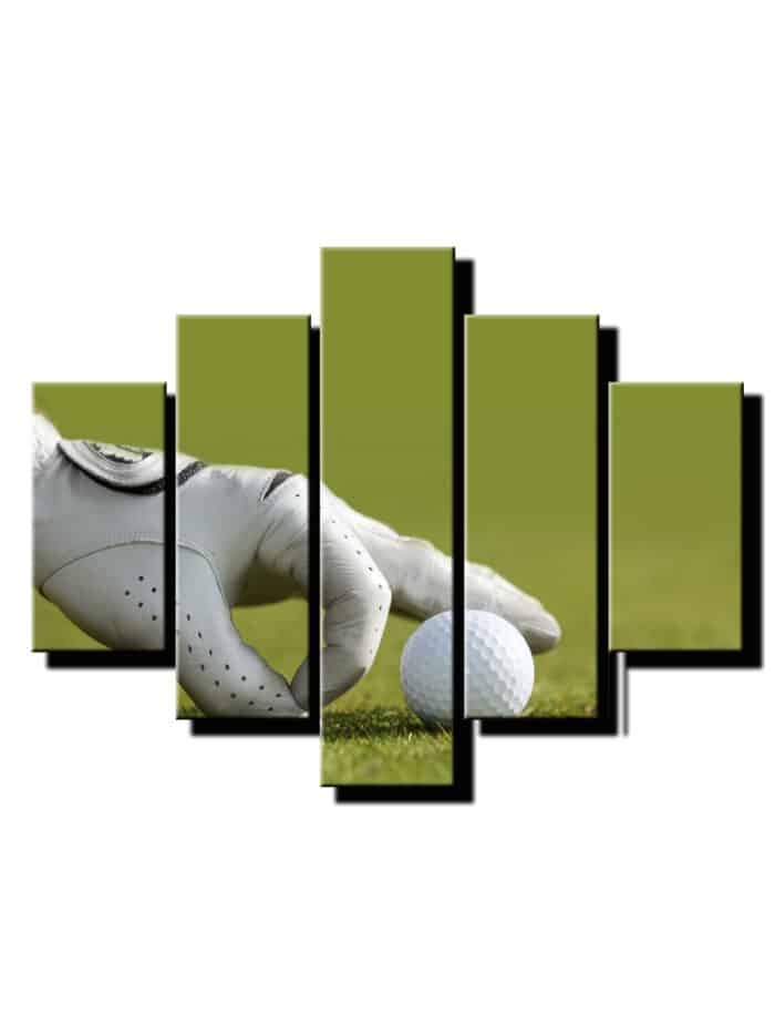 5 dielny obraz golfova lopticka -Viac dielny obraz-moderne obrazy na stenu
