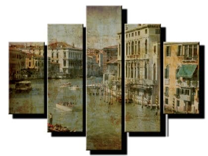 5 dielny obraz historické benátky-Viac dielny obraz-moderne obrazy na stenu