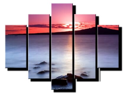 5 dielny obraz hmla nad morom-Viac dielny obraz-moderne obrazy na stenu