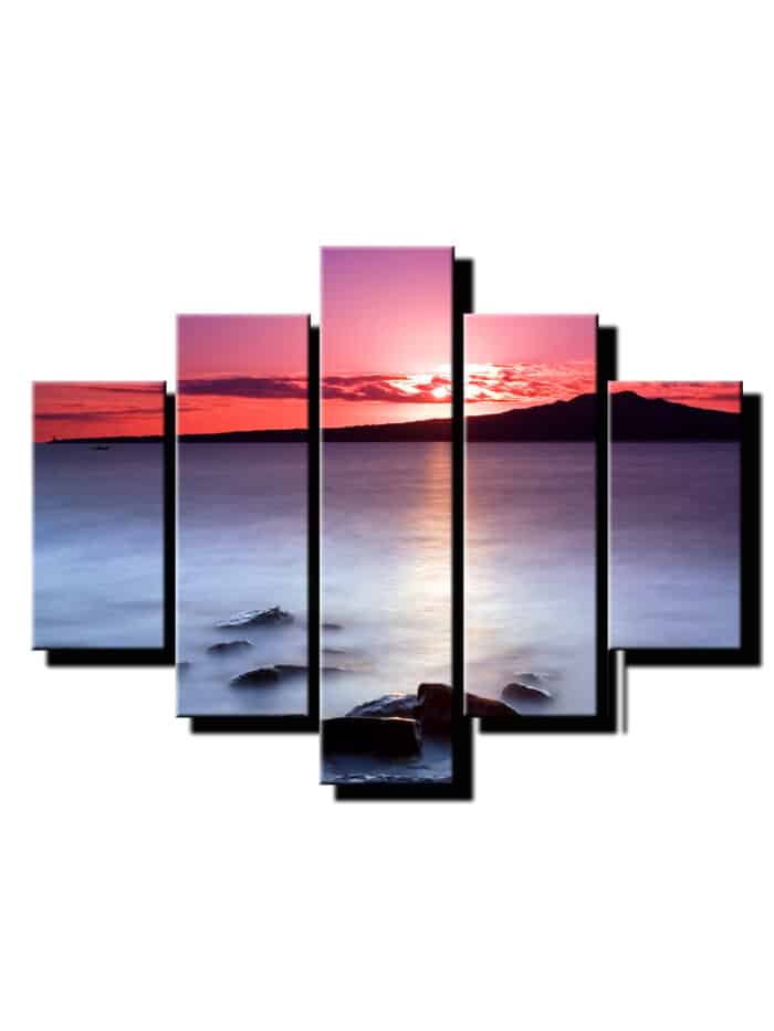 5 dielny obraz hmla nad morom-Viac dielny obraz-moderne obrazy na stenu