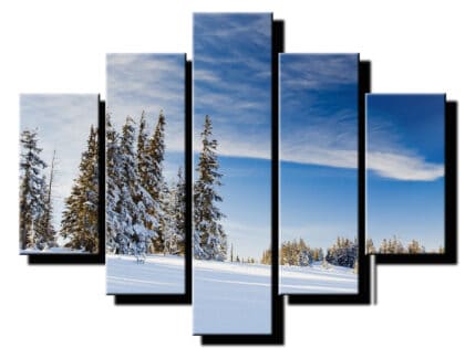 5 dielny obraz hora v zime-Viac dielny obraz-moderne obrazy na stenu
