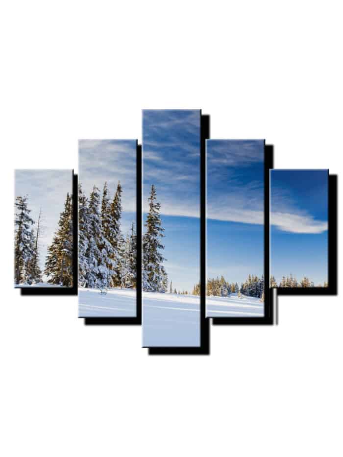 5 dielny obraz hora v zime-Viac dielny obraz-moderne obrazy na stenu