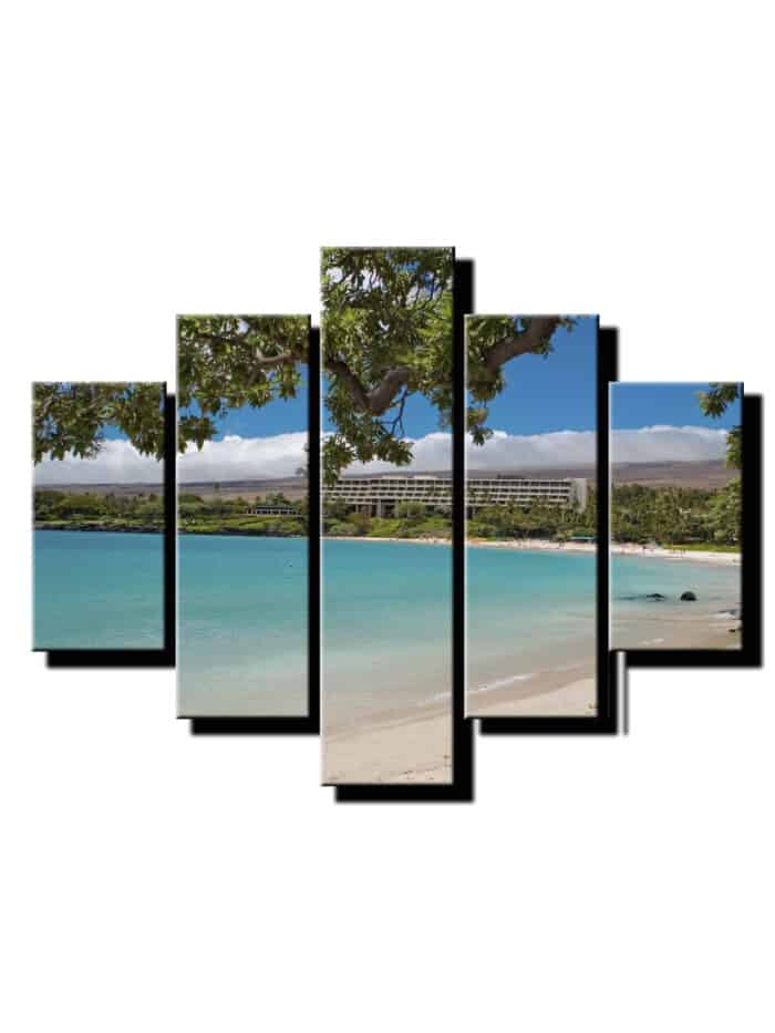 5 dielny obraz hotel pri mori-Viac dielny obraz-moderne obrazy na stenu