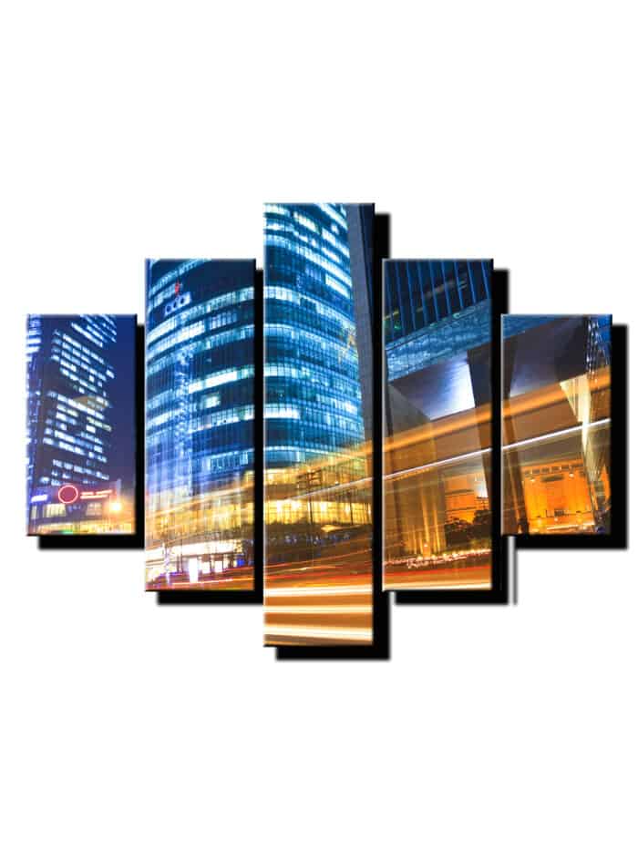 5 dielny obraz hra svetiel 2-Viac dielny obraz-moderne obrazy na stenu