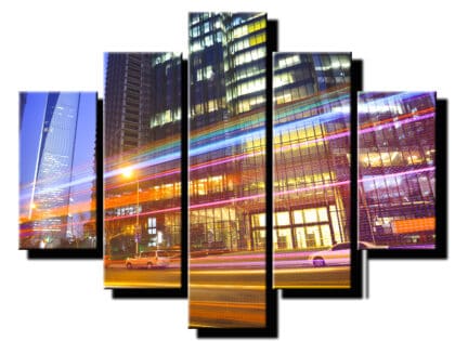 5 dielny obraz hra svetiel -Viac dielny obraz-moderne obrazy na stenu