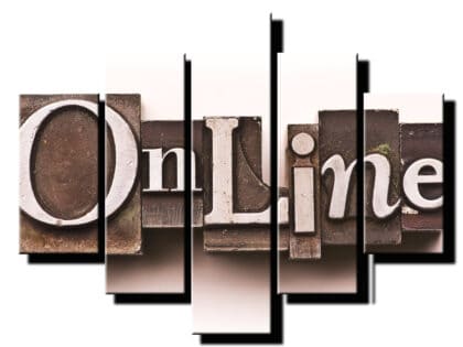 5 dielny obraz klavesnica stara-Viac dielny obraz-Moderne obrazy na stenu-Obraz na stenu