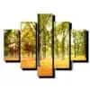 5 dielny obraz koruny stromov-Viac dielny obraz-moderne obrazy na stenu