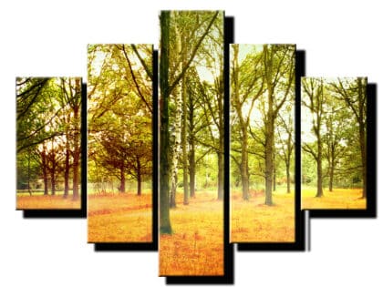 5 dielny obraz koruny stromov-Viac dielny obraz-moderne obrazy na stenu