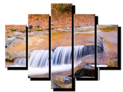 5 dielny obraz krasa vodopadu 2-Viac dielny obraz-moderne obrazy na stenu