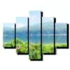 5 dielny obraz letné jazero-Viac dielny obraz-moderne obrazy na stenu